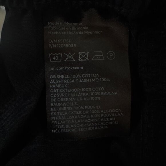 New H&M Divided Canvas Cargo Pants Women's Size 4 - Picture 5 of 7